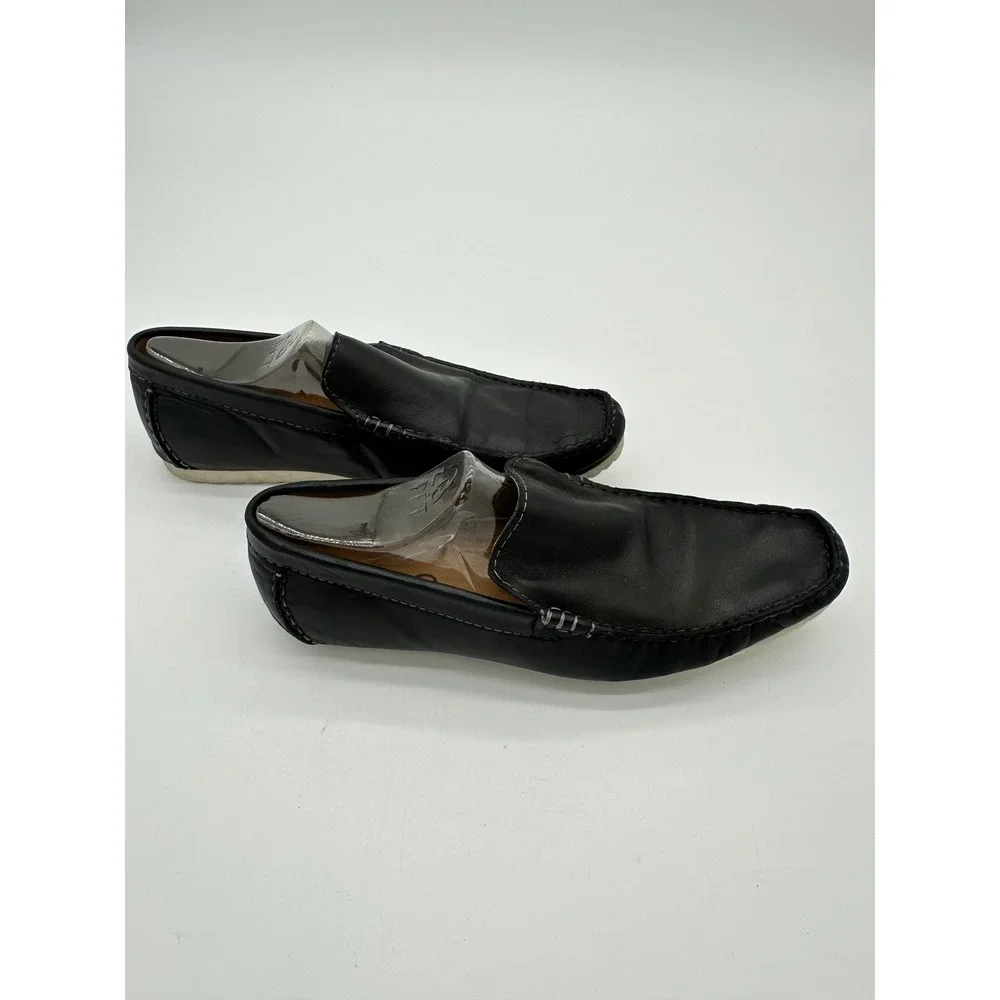 Aldo Loafers Mens Leather Slip‎ On Driving Shoes Black Size 41